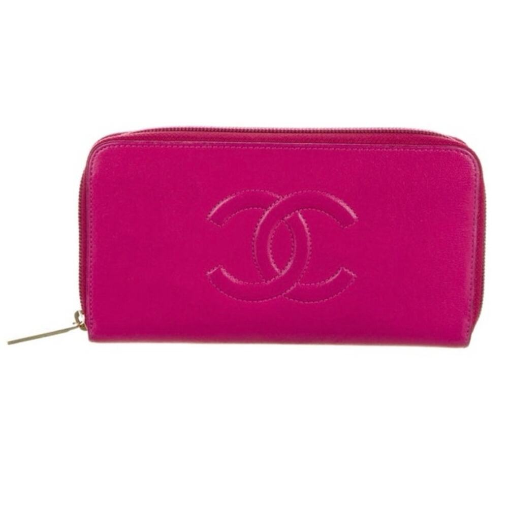 CHANEL Pink Caviar Leather Timeless Continental Zipper Wallet - Picture 10 of 14